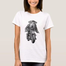 Camiseta Airedale Terrier Biker