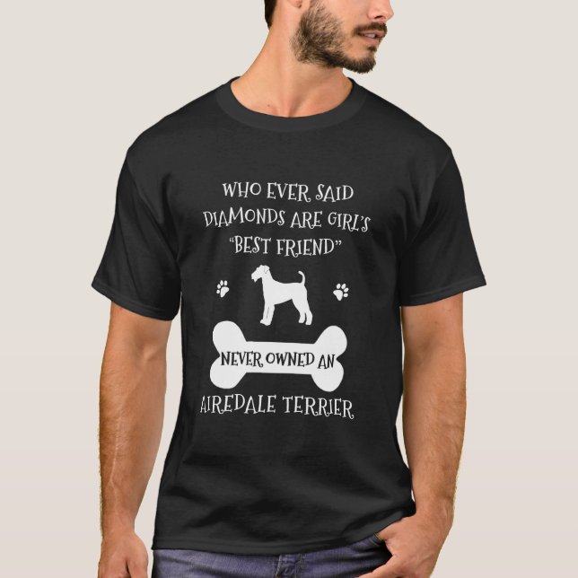 Camiseta Airedale Terrier Dog Mejor Amigo (Anverso)