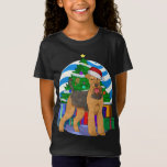 Camiseta Airedale Terrier Dog Santa Christmas Tree Decour<br><div class="desc">Airedale Terrier Dog Santa Christmas Tree Decour</div>