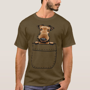 Camiseta Airedale Terrier En Pocket Funny Dog Lover Dueño