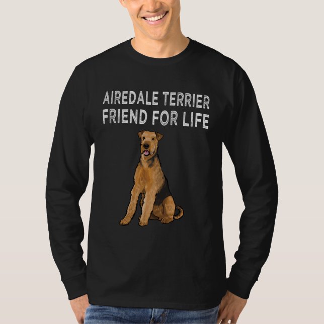Camiseta Airedale Terrier Friend For Life Dog  Friendship (Anverso)