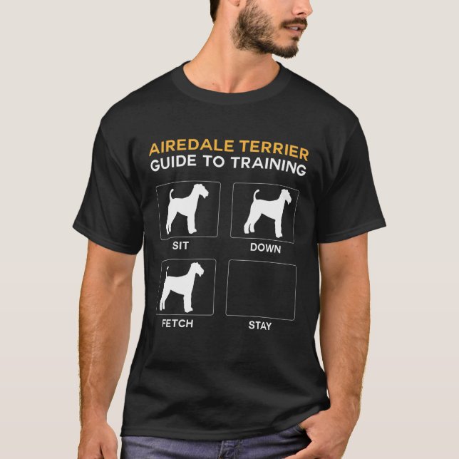 Camiseta Airedale Terrier Guía Para Entrenar La Obediencia  (Anverso)