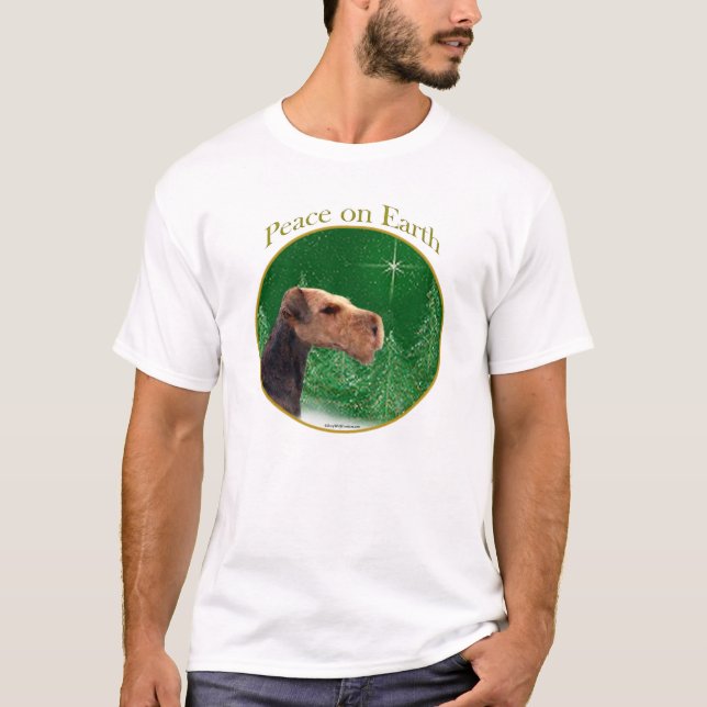 Camiseta Airedale Terrier Peace (Anverso)