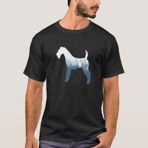 Camiseta Airedale Terrier Perro Silhouette Naturaleza al ai