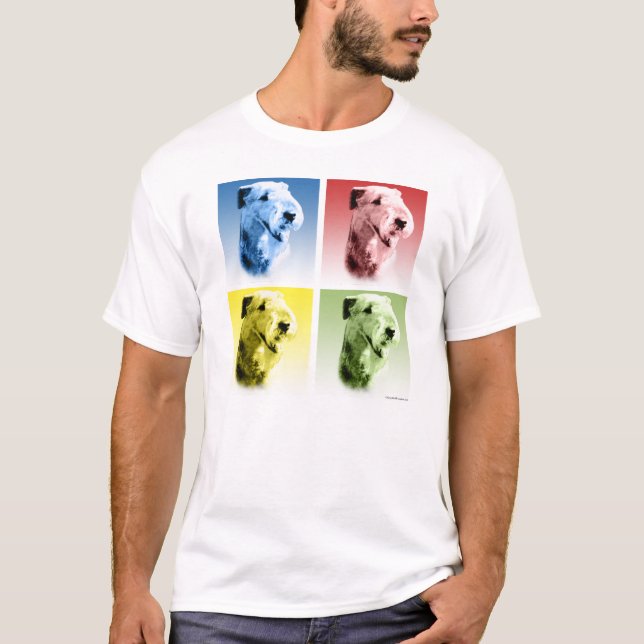 Camiseta Airedale Terrier Pop Art (Anverso)