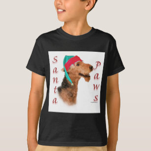 Camiseta Airedale Terrier Santa Paws