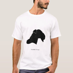 Camiseta Airedale Terrier - silueta negra