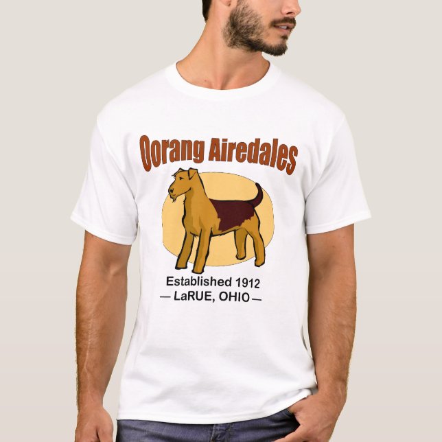 Camiseta Airedales de Oorang (Anverso)