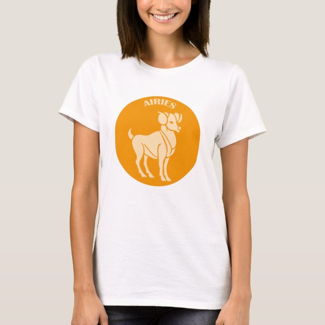 Camiseta Airies, Zodiac Sign, Horoscope, Astrology (Anverso)