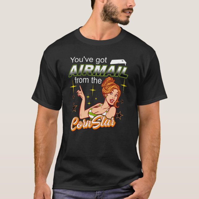 Camiseta Airmail Toss Like a Boss Cornstar (Anverso)