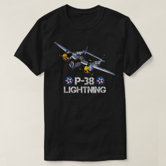 Camiseta Airpla de combate Lightning P-38 para la Segunda G