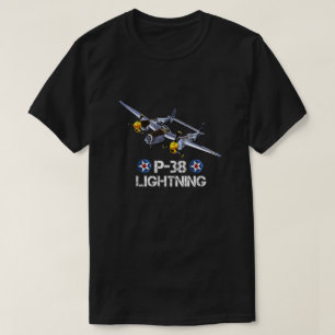 Camiseta Airpla de combate Lightning P-38 para la Segunda G