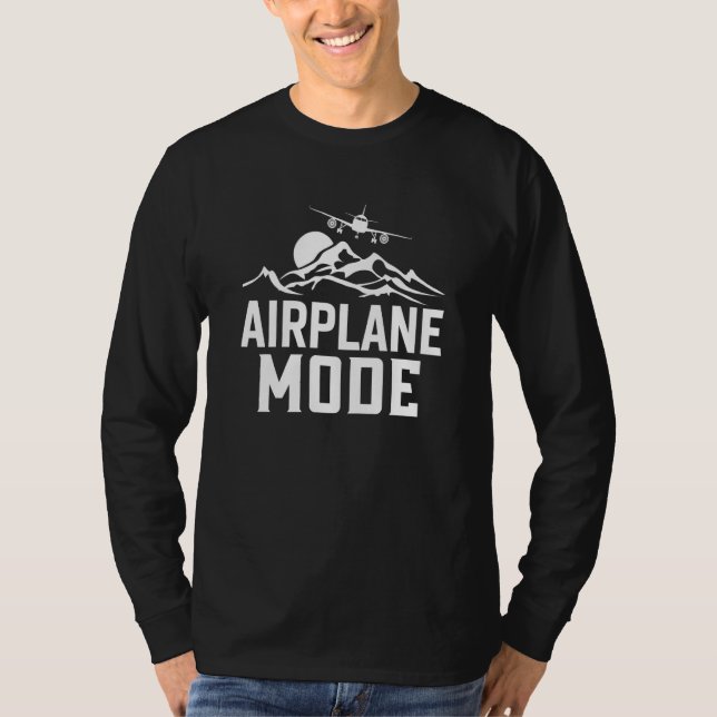 Camiseta Airplane Mode Pilot Airplane Plane Aviation  21 (Anverso)
