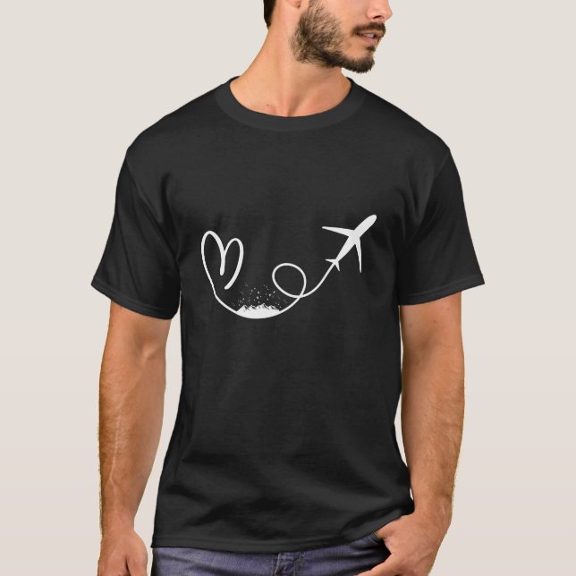 Camiseta Airplane Mode Shirt, Airplane Mode, Travel Shirt,  (Anverso)