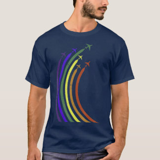 Camiseta Airplane Rainbow  CSD LGBTQ Pride