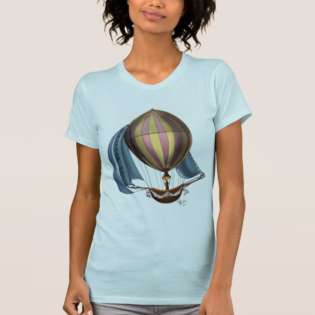 Camiseta AirShip con velas azules (Anverso)