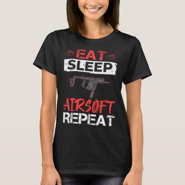 Camiseta Airsoft Gun Game Shooting Training Player Airsofti (Anverso)