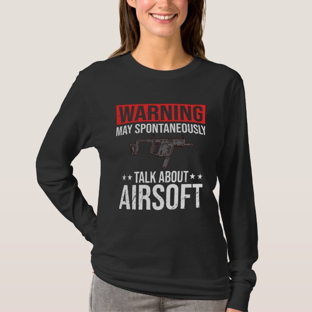 Camiseta Airsoft Gun Game Shooting Training Player Airsofti (Anverso)