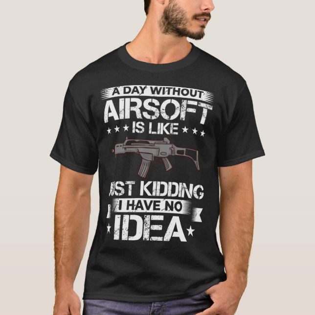 Camiseta Airsoft Gun Game Shooting Training Player Airsofti (Anverso)