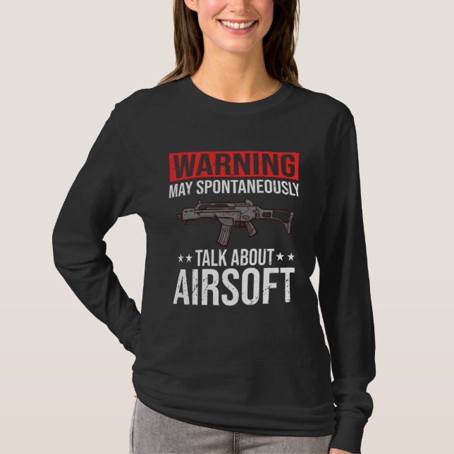 Camiseta Airsoft Gun Game Shooting Training Player Airsofti (Anverso)