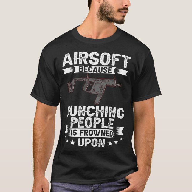 Camiseta Airsoft Gun Game Shooting Training Player Airsofti (Anverso)