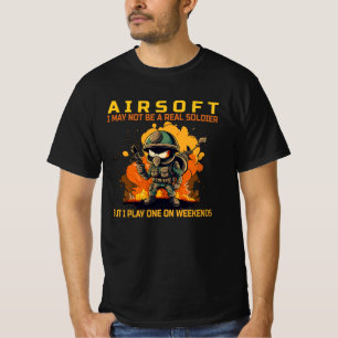 Camiseta Airsoft - Puede que no sea un soldado real