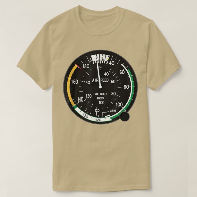 Camiseta Airspeed Altimeter Instrument Flight Pilot Aviatio (Diseño del anverso)