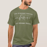 Camiseta Airspeed Velocity Of An Unladen Swallow Math<br><div class="desc">mathematics,  physicist,  scientist,  atom</div>