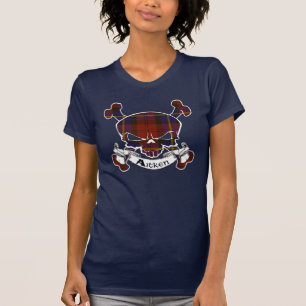 Camiseta Aitken Tartan Skull Shirt
