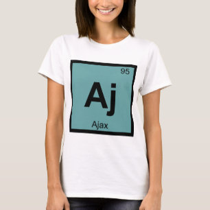 Camiseta Aj - Ajax Química Griega Símbolo de la Tabla Perió
