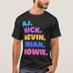 Camiseta AJ, Nick, Kevin, Brian, Howie