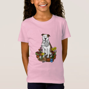Camiseta Ajardinador de flores Pit Bull (lt romano blanco 3