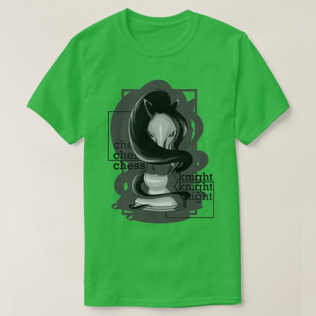 Camiseta Ajedrez caballero como pieza de ajedrez (Diseño del anverso)