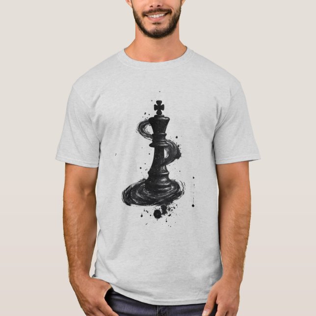 Camiseta Ajedrez cósmico King T-Shirt (Anverso)
