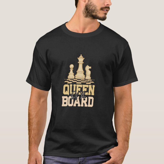 Camiseta Ajedrez De Ajedrez Reina De La Junta (Anverso)