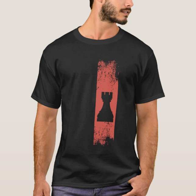 Camiseta Ajedrez de ajedrez Rook vintage (Anverso)