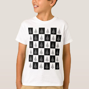 Camiseta Ajedrez de árboles de navidad