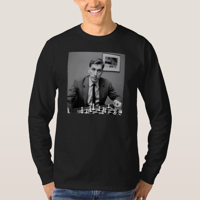 Camiseta Ajedrez de Bobby Fischer (Anverso)