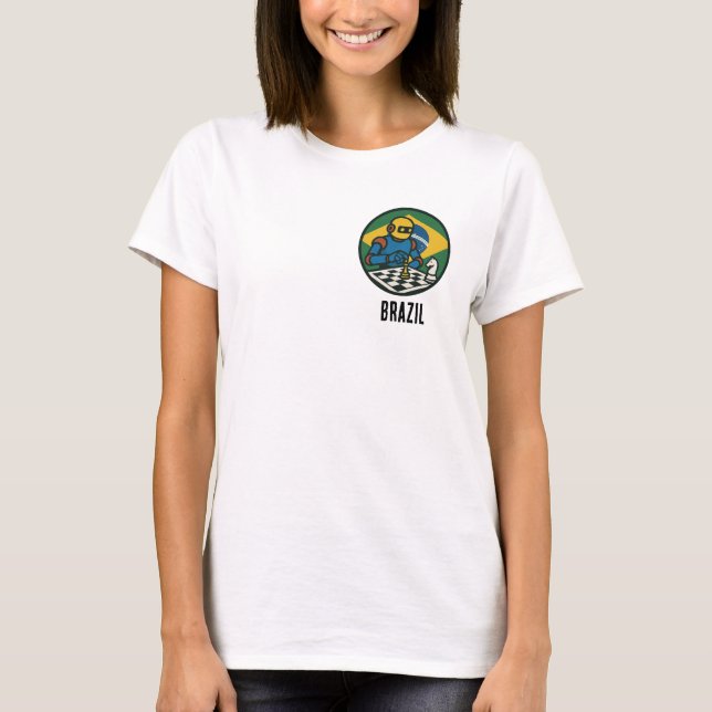 Camiseta Ajedrez de Brasil (Anverso)