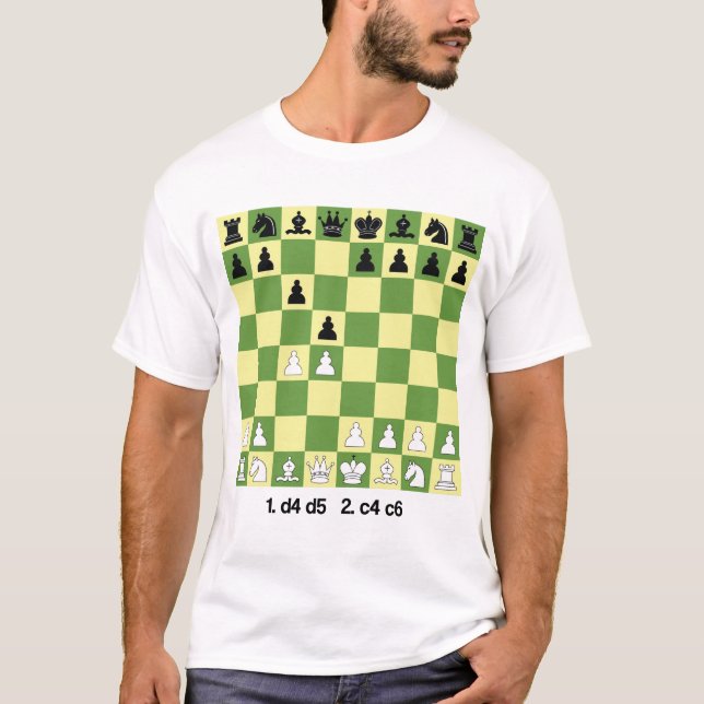 Camiseta Ajedrez de defensa eslava abre regalo de ajedrez d (Anverso)