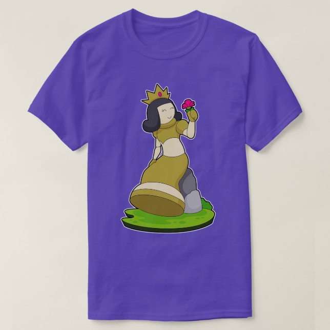Camiseta Ajedrez de flores (Diseño del anverso)