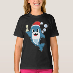 Camiseta Ajedrez de Navidad de delfines