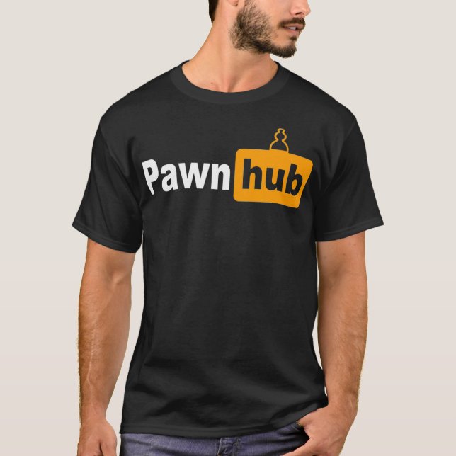 Camiseta Ajedrez divertido de PawnHub para los hombres (Anverso)