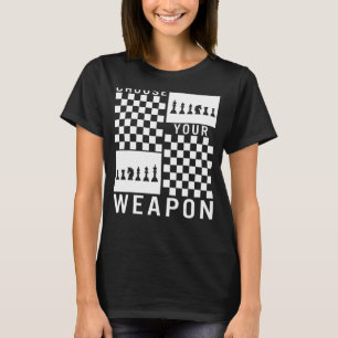 Camiseta Ajedrez Elegir la estrategia del jugador de juego 