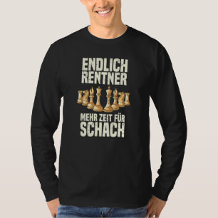 Camiseta Ajedrez Finalmente Pensionista Más Tiempo Para Jug