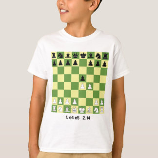 Camiseta Ajedrez gambito de King's abre regalo de ajedrez d