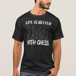 Camiseta Ajedrez Guay Para Hombres Mujeres Rey Reina Rook K