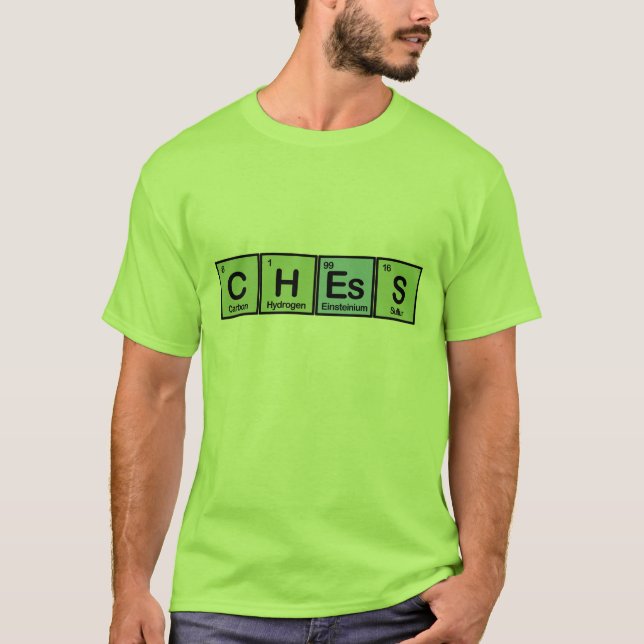 Camiseta Ajedrez hecho de elementos (Anverso)