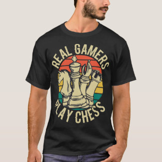Camiseta Ajedrez Jugadores Reales Juegan al Ajedrez