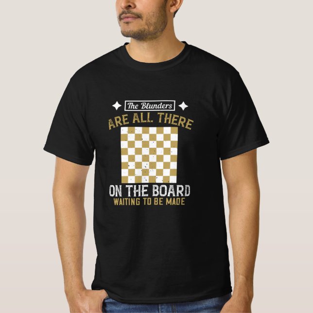 Camiseta Ajedrez - Los errores están esperando ser hechos (Anverso)